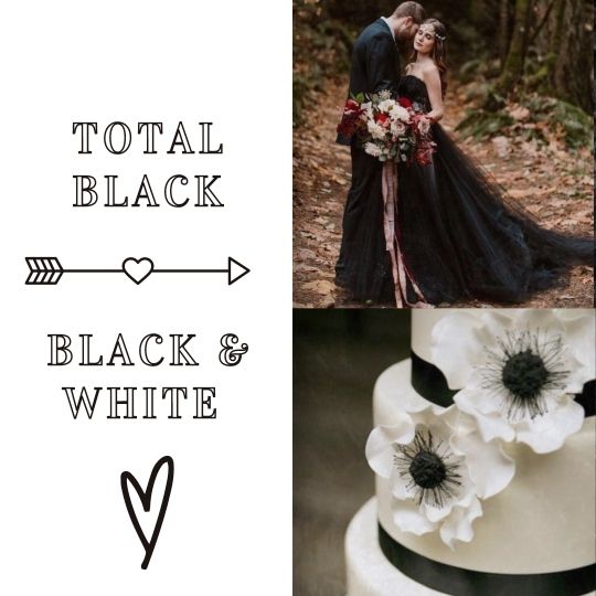 Matrimonio fuori dagli schemi? Total Black o Black & White!